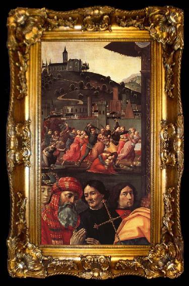 framed  Domenicho Ghirlandaio Details of  Anbetung der Konige, ta009-2